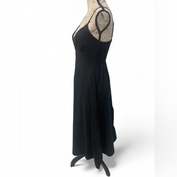 Sincerely Jules Black Midi Dress with Hook Front – Size XS (EUC) 🖤 - Picture 2 of 6